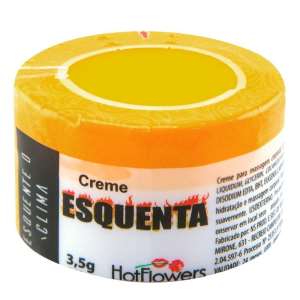 Creme Excitante Unissex Esquenta hot 3.5g - Hot Flowers
