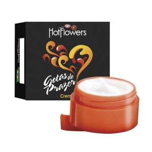 Creme Excitante Unissex Gotas do Prazer 4g - Hot Flowers
