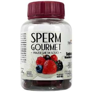 Suplemento Multivitamínico Sperm Gourmet Sabor na Ejaculacao 60 Capsulas - Hot Flowers