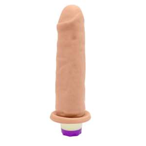 Prótese Fogo da Paixão com Vibrador Interno 15,5 x 4,2 cm - Hot Flowers