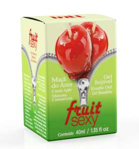 Gel comestível Fruit Sexy Maça do Amor 40ml  - Intt