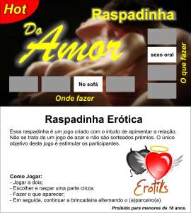 Raspadinha do Amor Hot - Embalagem com 10 Unidades - Erotiks