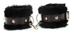 Algema de Couro com Pelúcia - Brasil Fetiche
